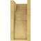 Ekena Millwork 6"W x 6"D x 12"H Wide Monterey Rough Cedar Woodgrain TimberThane Corbel, Primed Tan CORUR06X06X12MONRCPR - alternate 4